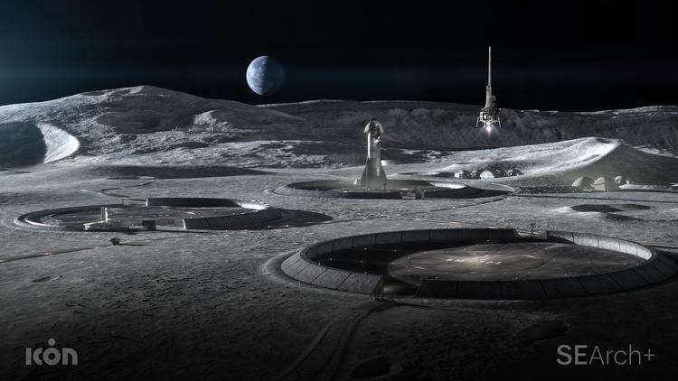 Første oktober kunne BIG og deres samarbejdspartnere afsløre deres tegninger af det, der kan blive de første permanente bygninger på Månen. Projekt Olympus har NASA i ryggen og håber på at skabe bæredygtig beboelse på Månen. Foto: Big-bjarke Ingels Group/Ritzau Scanpix