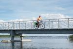 Et rutenet med knudepunkter vil gøre det nemmere for cyklister, men også gående at tilpasse ruten.  Frem til  december 2023 skal systemet testes i tre områder.     Foto: Morten Langkilde