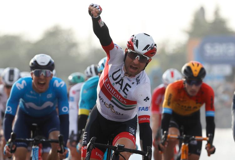 Diego Ulissi (UAE) har nu to etapesejre i årets Giro d'Italia. Foto: Luca Bettini/Ritzau Scanpix