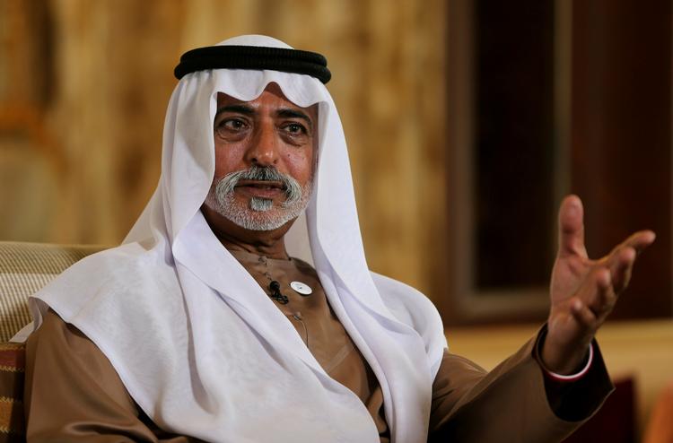 Sheikh Nahyan bin Mubarak Al Nahyan, der er minister for tolerance i Forenede Arabiske Emirater afviser beskyldninger om sexovergreb på britisk kvinde. Foto: Kamran Jebreili/Ritzau Scanpix