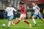 Nadia Nadim var helt ekstraordinært ineffektiv mod Israel. Foto: Bo Amstrup/Ritzau Scanpix