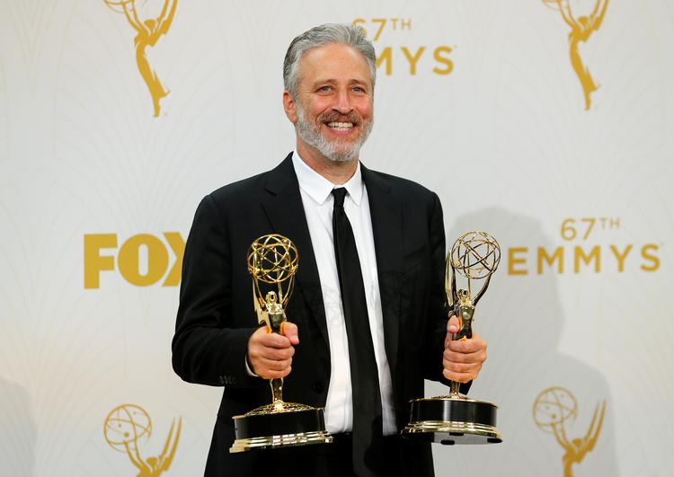 Jon Stewart har i årenes løb vundet ikke færre end 20 Emmy'er. Nu er han på vej tilbage som vært på sit eget program. (arkivfoto) Foto: Mike Blake/Ritzau Scanpix