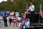 Her ses demokraten Jon Ossoff tale til en række tilhængere i Duluth, Georgia 24. oktober.  Foto: Elijah Nouvelage/Ritzau Scanpix