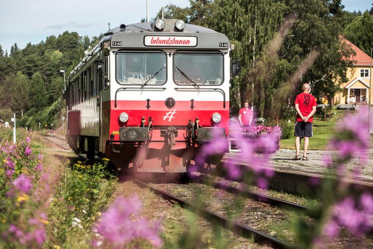 Togstrækningen Inlandsbanan, der går fra Kristinehamn i Värmland til Gällivare i Lapland, er med i det nye Swedrail. Foto: Håkan Wike