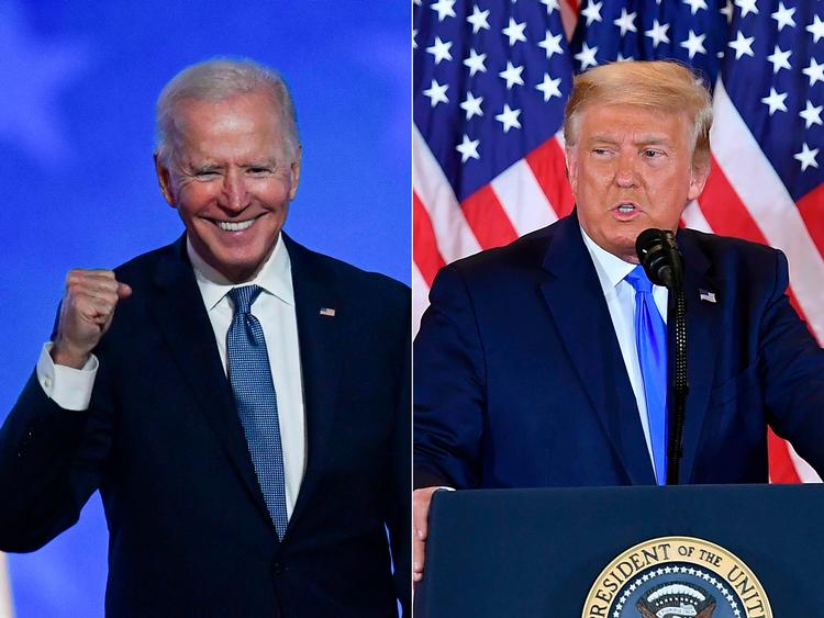     Modstand. Alt tyder på at hverken Donald Trump eller Joe Biden på præsidentposten undgår at skulle navigere i strid politisk modvind i enten senatet eller Repræsentanternes Hus
 Foto: Angela Weiss, Mandel Ngan/Ritzau Scanpix