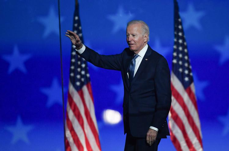  Den demokratiske kandidat Joe Biden har i løbet af optællingen indhentet og overhalet Donald Trump- Foto: Angela Weiss/Ritzau Scanpix