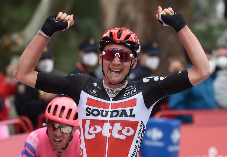 Belgiske Tim Wellens er i gang med en god Vuelta, hvor han nu står noteret for etapegevinster.  Foto: Miguel Riopa/Ritzau Scanpix