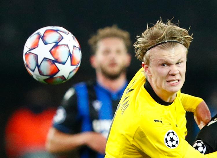 20-årige Erling Braut Haaland brillerede igen onsdag aften som målscorer i Champions League. Foto: Francois Lenoir/Ritzau Scanpix