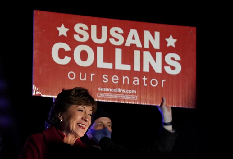 Den republikanske senator Susan Collins trodsede meningsmålinger og blev genvalgt i Maine. Foto: Elizabeth Frantz/Ritzau Scanpix