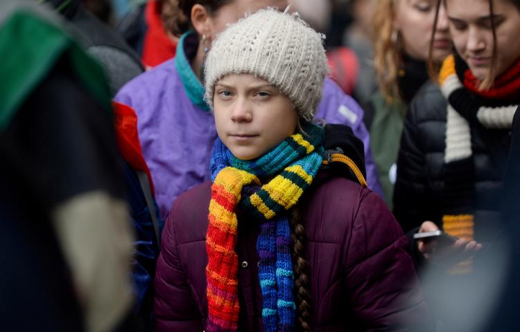 Greta Thunberg beder Donald Trump om at slappe af. Fuldstændig som han bad hende om for et år siden. Foto: Johanna Geron/Ritzau Scanpix