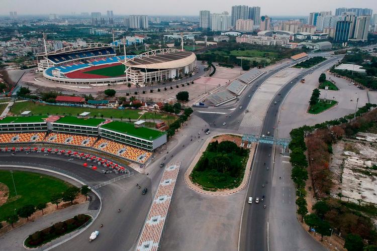  Der bliver heller ikke i 2021 kørt formel 1 i Hanoi, hvor banen ellers er gjort klar. Foto: Manan Vatsyayana/Ritzau Scanpix