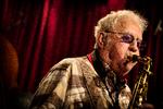 Lee Konitz fotograferet, da han i 2018 spillede i Jazzhus Montmartre i København. Arkivfoto. Martin Lehmann
