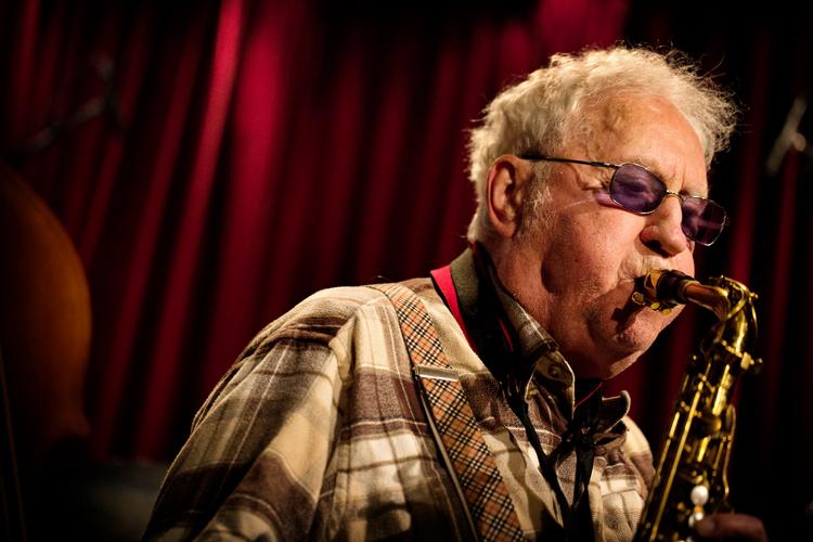 Lee Konitz fotograferet, da han i 2018 spillede i Jazzhus Montmartre i København. Arkivfoto. Martin Lehmann