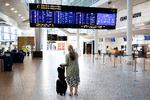 Fra onsdag i næste uge bliver der midlertidigt lukket for omkring 40 procent af terminalområdet i Københavns Lufthavn. Foto: Finn Frandsen/POLFOTO