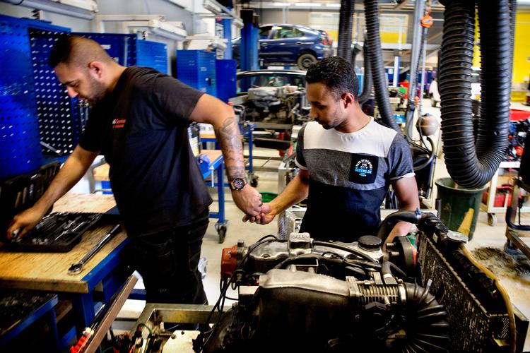 Ny aftale skal sikre flere praktikpladser. Her er det automekanikeruddannelsen hos TEC Hvidovre. Arkivfoto: Finn Frandsen Foto: Finn Frandsen/POLFOTO