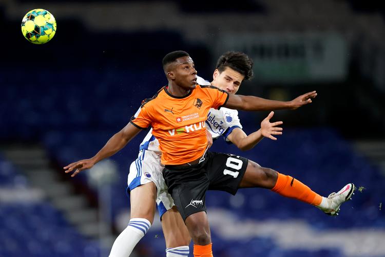 Den 18-årige newzealænder Marko Stamenic, som for nylig blev  tilknyttet FCK’s talentafdeling, spillede  sine første minutter.  Foto: Jens Dresling/POLFOTO