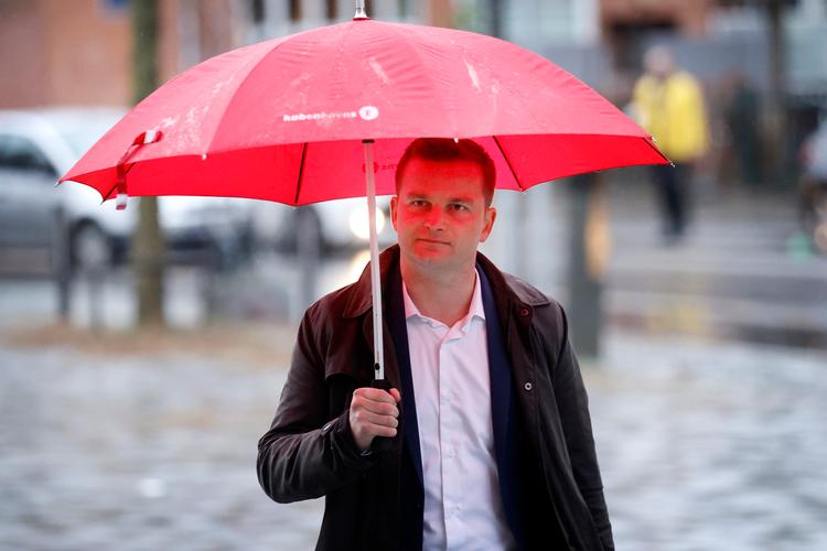 Tidligere skatteminister Thor Möger Pedersen på vej til afhøring..   Foto: Jens Dresling/POLFOTO