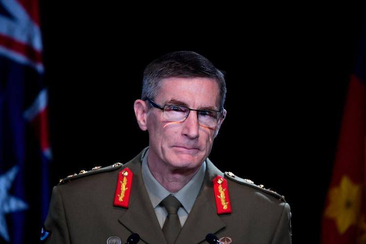 General Angus Campbell, undskyldte over for det afghanske folk, da en undersøgelse i sidste uge blev offentliggjort og som konkluderede, at specialstyrker fra Australien har dræbt civile i Afghanistan. Foto: Mick Tasikas/Ritzau Scanpix
