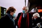 Advokat, Georges-Henri Beauthier, som repræsenterer de iranske oppositionsfolk I NCRI, ankommer til retten i Antwerpen. Foto: Kenzo Tribouillard/Ritzau Scanpix