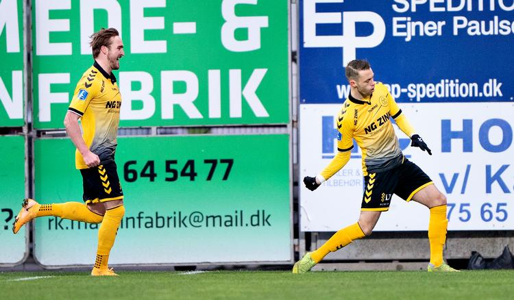  Louka Prip  åbnede med en scoring på straffespark.  Foto: Henning Bagger/Ritzau Scanpix