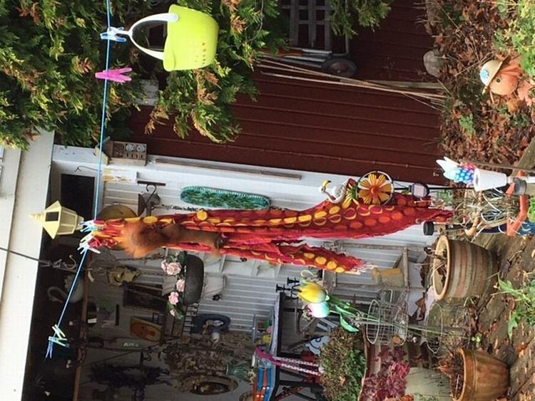 Grebet på fersk gerning. Privatfoto 