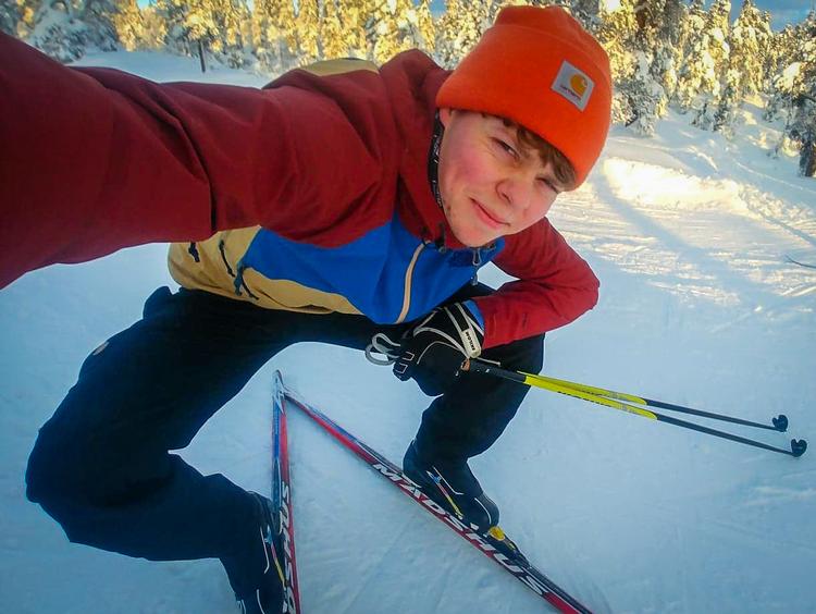 Fra sidste års juletur til Norefjell, hvor Christian og familien var på langrend a.k.a. nisseski. Foto: Christian Skylv