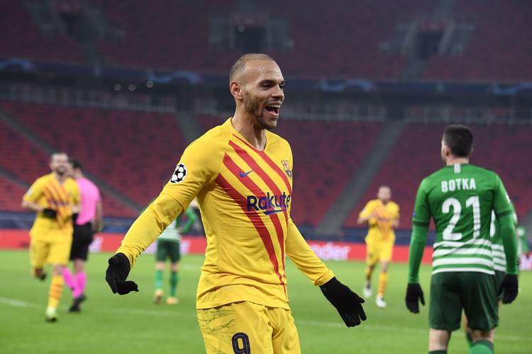 Martin Braithwaite har de seneste dage givet FC Barcelona noget tiltrængt succes midt en svær periode for klubben. Foto: Attila Kisbenedek/Ritzau Scanpix