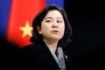 På et pressemøde fredag gjorde talsmanden for det kinesiske udenrigsministerium,  Hua Chunying, det klart, at Danmark ikke én gang til skal tage imod demokratiforkæmpere fra Hongkong. Billedet her er dog fra en anden pressekonference mandag i sidste uge. Foto: Thomas Peter/Ritzau Scanpix