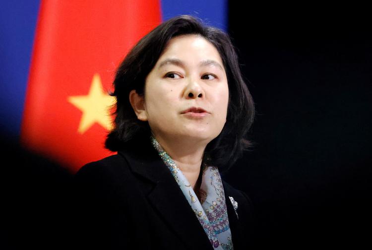 På et pressemøde fredag gjorde talsmanden for det kinesiske udenrigsministerium,  Hua Chunying, det klart, at Danmark ikke én gang til skal tage imod demokratiforkæmpere fra Hongkong. Billedet her er dog fra en anden pressekonference mandag i sidste uge. Foto: Thomas Peter/Ritzau Scanpix