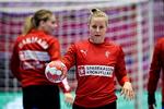 Mia Rej er langt fra den mest rutinerede spiller på det danske landshold, men hendes autoritet som ny playmaker er uanfægtet. Foto: Jens Dresling/POLFOTO