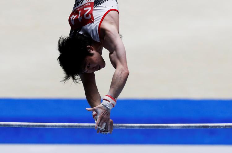 Kohei Uchimura har tidligere opfattet restriktioner som et irritationsmoment, men kalder dem nu nødvendige. Foto: Kim Kyung-hoon/Ritzau Scanpix