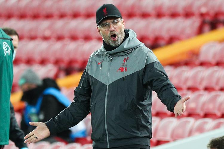 Jürgen Klopp og LIverpool sejrede 2-0 mod de danske mestre i slutningen af oktober.  Foto: Peter Byrne/Ritzau Scanpix