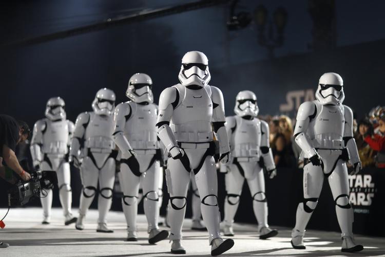 Disney har torsdag annonceret, at der er en ny Starwars-film på vej i 2023. Det vides endnu ikke, om de berømte stormtroopers (på billedet) skal være med i filmen (Arkivfoto). Foto: Mario Anzuoni/Reuters