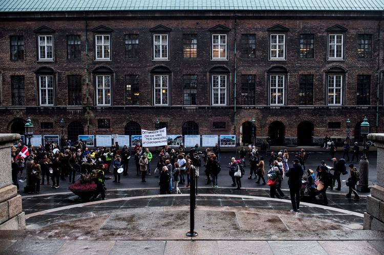 Der har også været ufred foran Christiansborg i den seneste tid.. Arkivfoto Annika Byrde