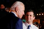 USA’s kommende præsident, Joe Biden, har peget på Pete Buttigieg, der var hans modstander under det demokratiske primærvalg tidligere i år, som sin transportminister. Foto: Elizabeth Frantz/Ritzau Scanpix