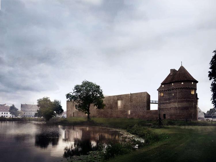 Ombygningen af Nyborg Slot er blevet blokeret af Miljø- og Fødevareklagenævnet.  Illustration:  JAJA Architects