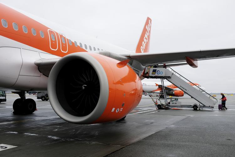 Luftfartsselskabet Easyjet er blandt de ti selskaber der er politianmeldt..    Foto: Thomas Borberg/POLFOTO