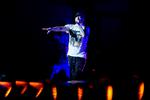 På et nyt nummer siger Eminem undskyld til Rihanna for på et ikke-udgivet, lækket nummer fra 2009 at have ytret støtte til hendes voldelige ekskæreste, Chris Brown.  Foto: Thomas Borberg/POLFOTO