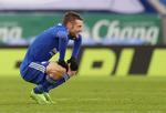 Jamie Vardy bliver stående på 11 ligamål i sæsonen. Det var nemlig Uniteds Axel Tuanzebe, der blev tilskrevet 2-2-målet i Leicester.  Foto: Carl Recine/Ritzau Scanpix