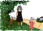 Arkivtegning Mette Dreyer