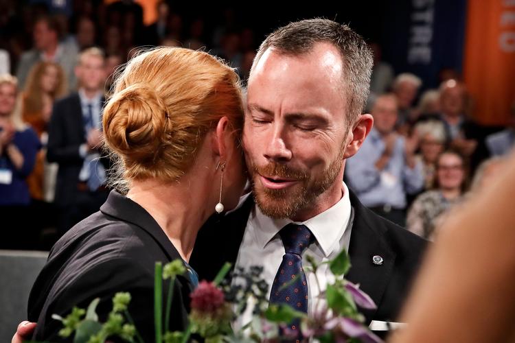 Jakob Ellemann-Jensen og Inger Støjberg på Venstres ekstraordinære landsmøde sidste år.  Foto: Jens Dresling/POLFOTO