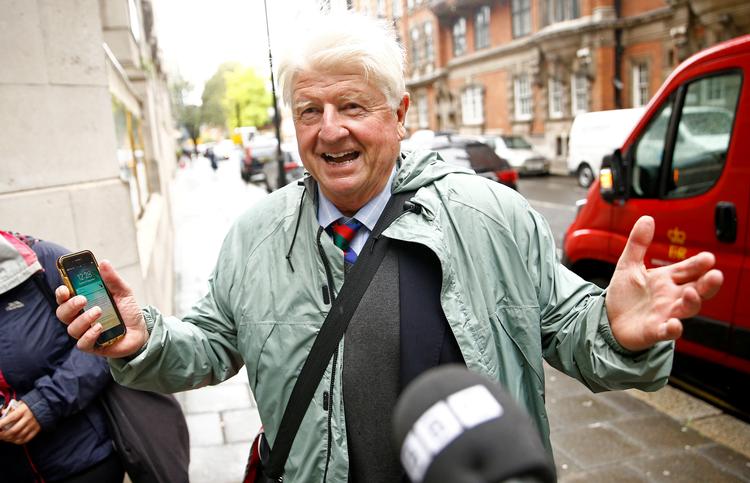     Den 80-årige Stanley Johnson har været noget mere nølende i sin modstand mod EU end sin søn. Foto: Henry Nicholls/Ritzau Scanpix
