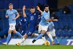 Manchester Citys tysker Ilkay Gündogan (th.) var banens bedste.  Foto: Shaun Botterill/Ritzau Scanpix