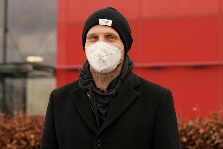 Bo Svensson måtte nøjes med at møde pressen digitalt på første dag i sit nye job Foto: Martin Hoffmann Berliner Str.31 via www.imago-images.de/Ritzau Scanpix