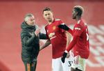 Flere gange har træner Ole Gunnar Solskjær med succes bænket Manchester United-stjernen Paul Pogba, der har en meget åbenmundet agent, som ønsker franskmanden væk fra klubben. Foto: Martin Rickett/Ritzau Scanpix