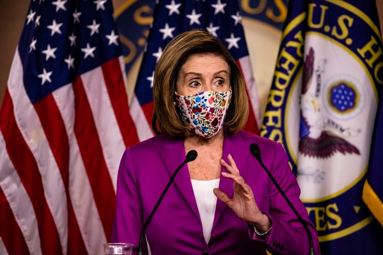 Nancy Pelosi, den magtfulde demokratiske flertalsleder af Repræsentanternes Hus, vil have Donald Trump afsat med det samme.  Foto: Samuel Corum/Ritzau Scanpix