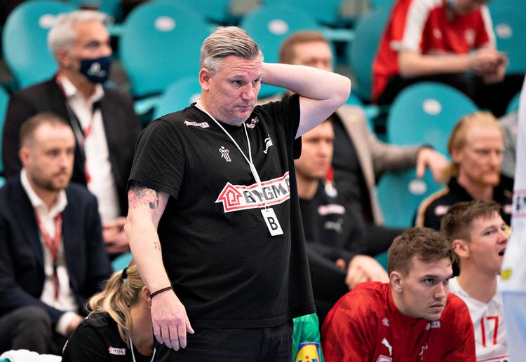Danmarks landstræner Nikolaj Jacobsen høster ikke meget respekt i Norge for sin VM-målsætning om en kvartfinale. Foto: Henning Bagger/Ritzau Scanpix