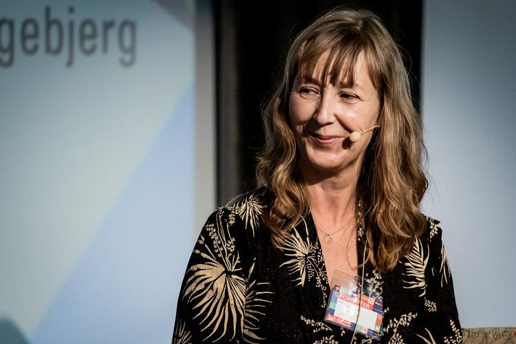 Forfatter Cecilie Eken ses her under bogmessen BogForum 2019 i Bella Center Copenhagen. Hun er sammen med Olga Ravn, Harald Voetmann og Naja Maria Aidt nu trådt ind i Det Danske Akademi.  Foto: Kim Matthäi Leland/Ritzau Scanpix