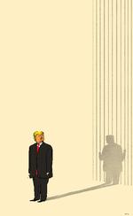 Trump bliver formentlig til den 20. januar, men får måske også en rigsret i nakken: Arkivtegning Foto: Philip Ytournel/POLITIKEN