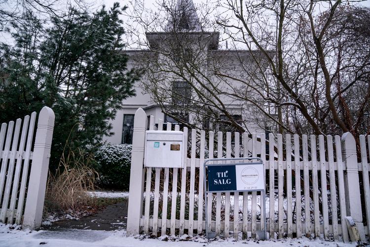     Ejendomsmæglerfirmaet, Bjørn &amp; Byskov har hus til salg i Hellerup, onsdag den 6. januar 2021.. (Foto: Liselotte Sabroe/Ritzau Scanpix)   Foto: Liselotte Sabroe/Ritzau Scanpix